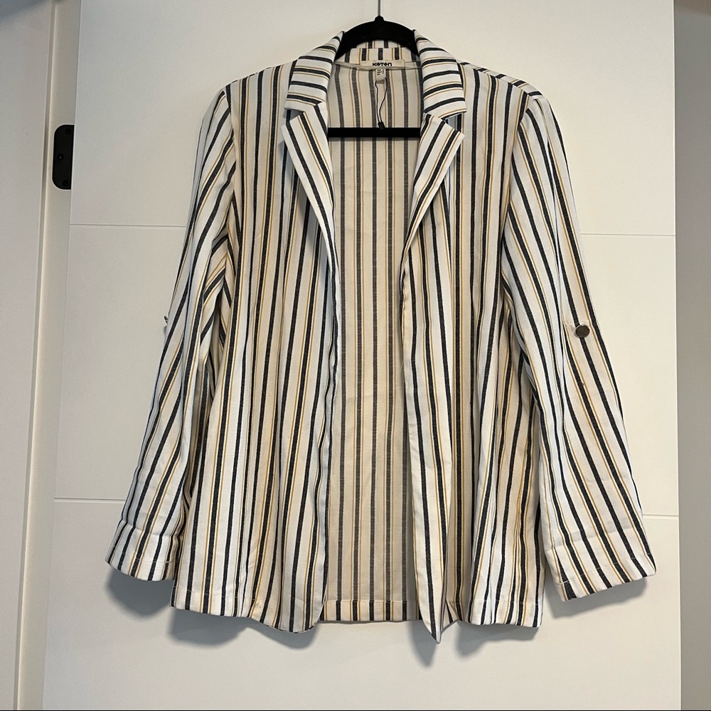 Koton | Open Striped Blazer